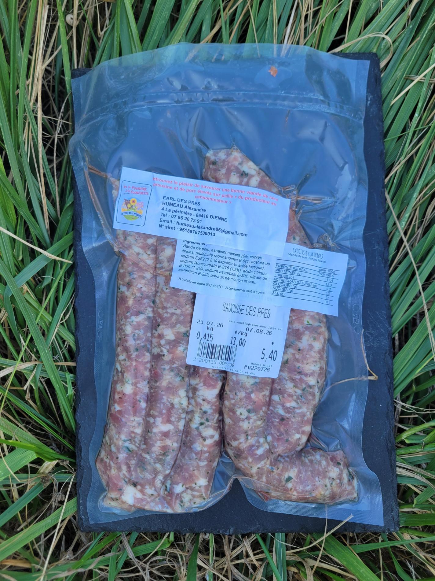 Saucisses aux herbes